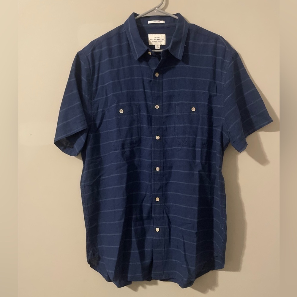 Men’s Lucky Brand Button Down Shirt Classic Fit - Size: Large